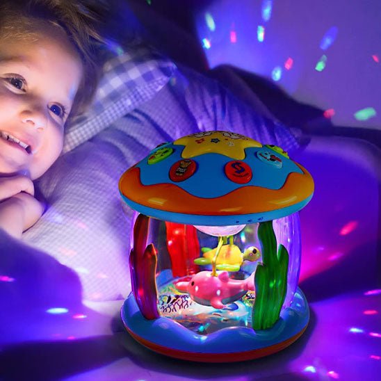 Veilleuse musicale bébé projection étoile au plafond - Choupinoo